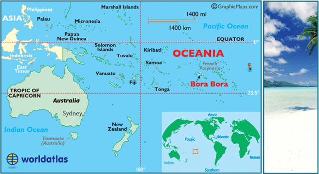 Bora Bora along with the other islands