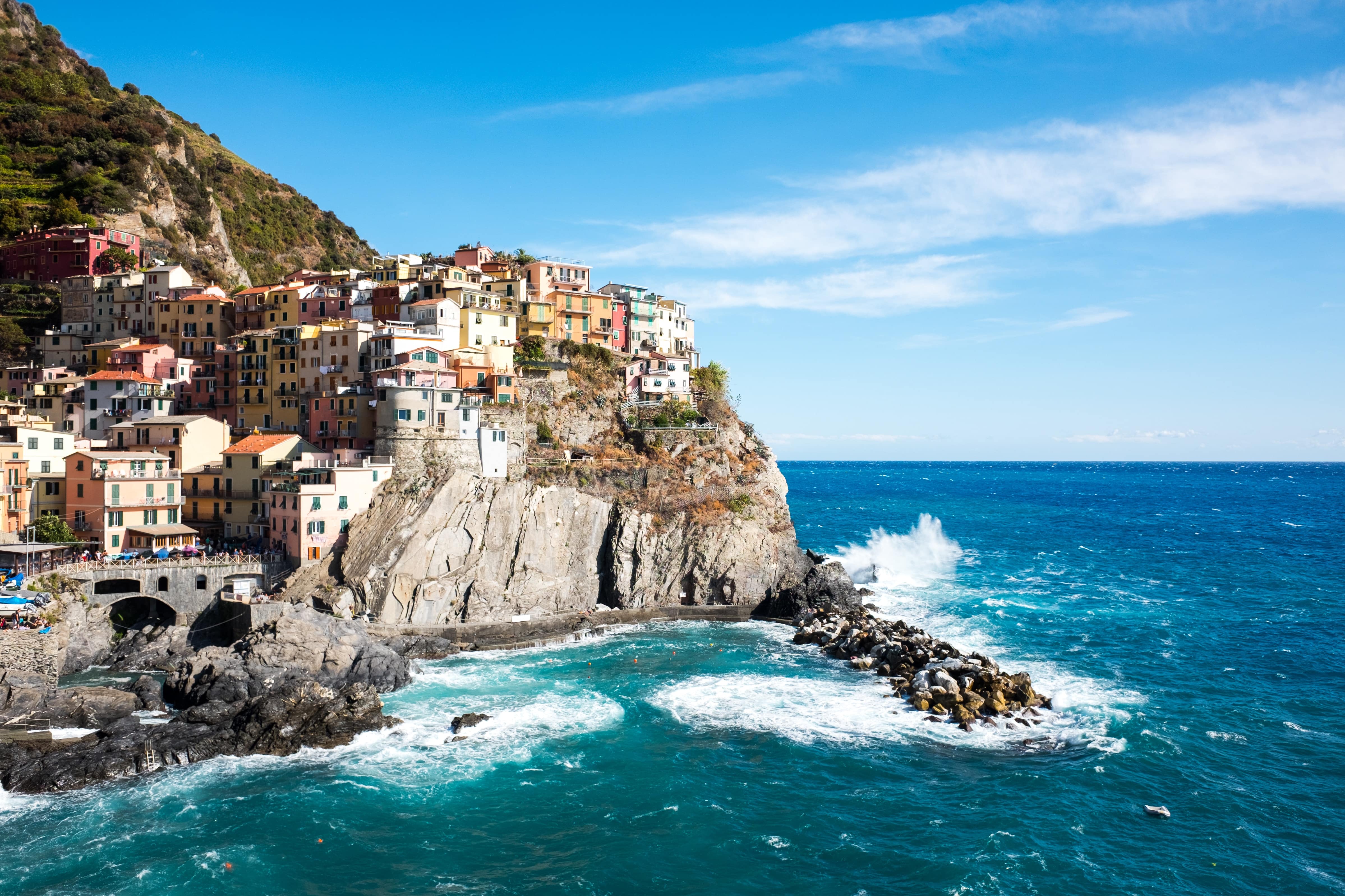 A picture of the famous viewpoint in front of “Manarola” hamlet on the south Liguria Coast called 5 Terre (5 Lands)