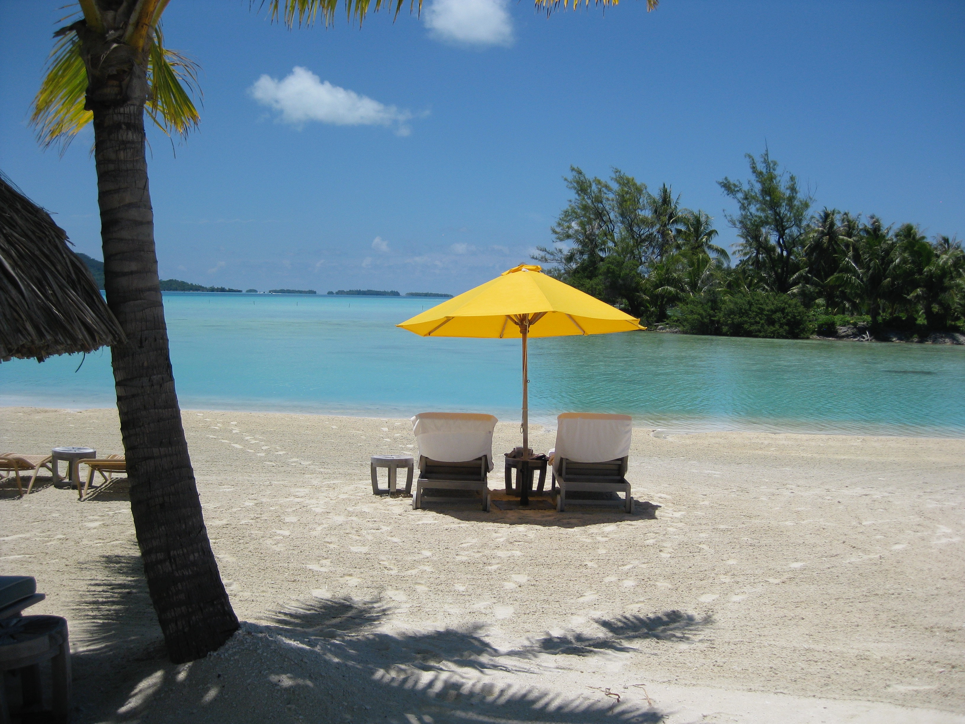 Bora Bora beach chairs