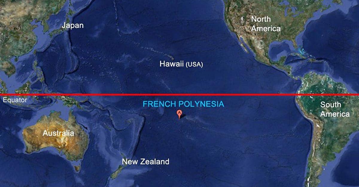 Location of Bora Bora on the map