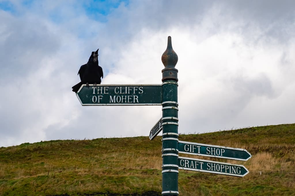 cliffs of moher Harry Potter sign