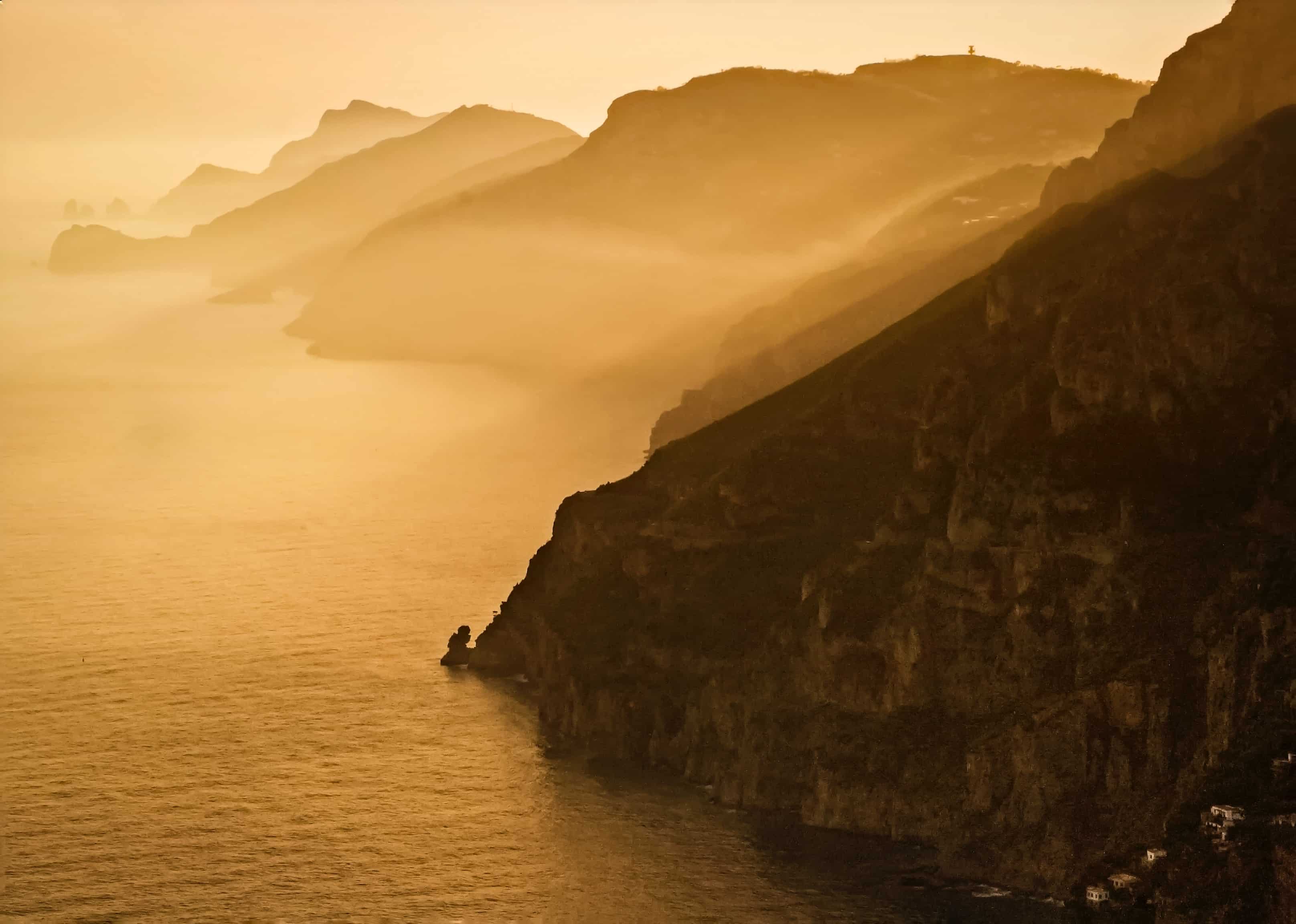 Amalfi coast cliffs